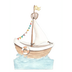 Vinilo Cabecero Barco LITTLE BOAT