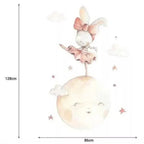 Vinilo de Tela Infantil BAILANDO EN LA LUNA