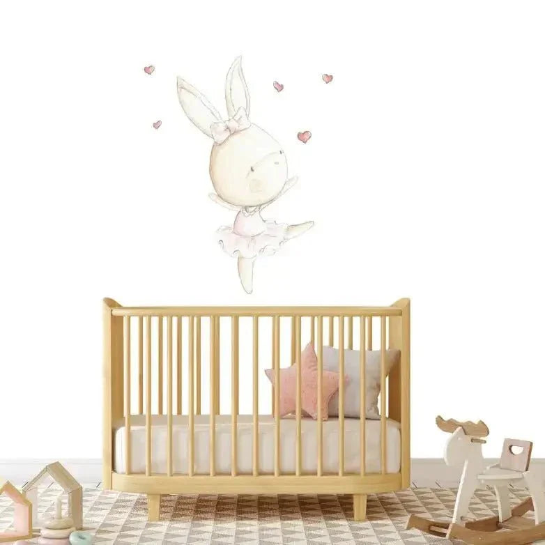 Vinilo de Tela Infantil Conejita Bailarina DANCE RABBIT 01