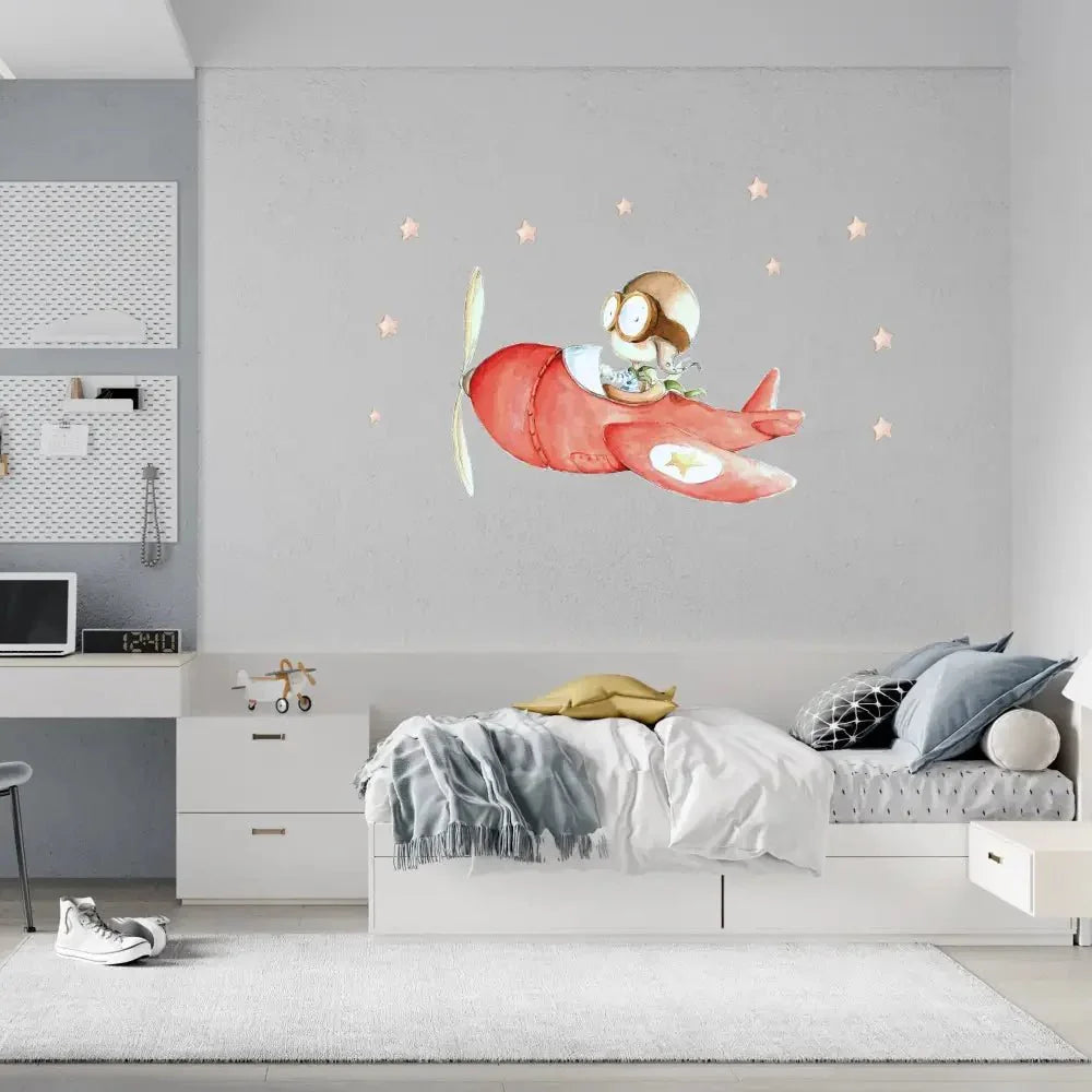 Vinilo de Tela Infantil FAST PLANE