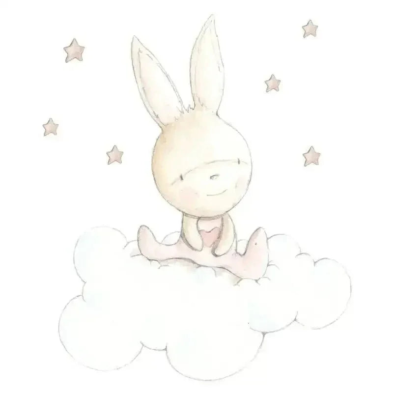 Vinilo de Tela Infantil PINK DREAMS - SUEÑOS DE CIGUEÑA