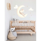 Vinilo de Tela Infantil SUEÑOS EN LA LUNA