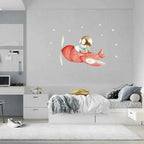 Vinilo Decorativo Infantil Avión FAST PLANE - SUEÑOS DE CIGUEÑA