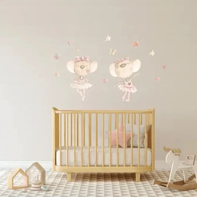 Vinilo Decorativo Infantil BAILANDO CON MARIPOSAS