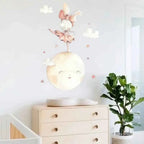 Vinilo Decorativo Infantil Luna: Bailando en la Luna para el Cuarto de tu Pequeño