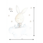 Vinilo Decorativo Infantil BLUE DREAMS - SUEÑOS DE CIGUEÑA