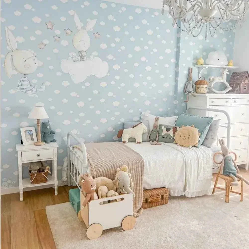 Vinilo Decorativo Infantil BLUE DREAMS - SUEÑOS DE CIGUEÑA