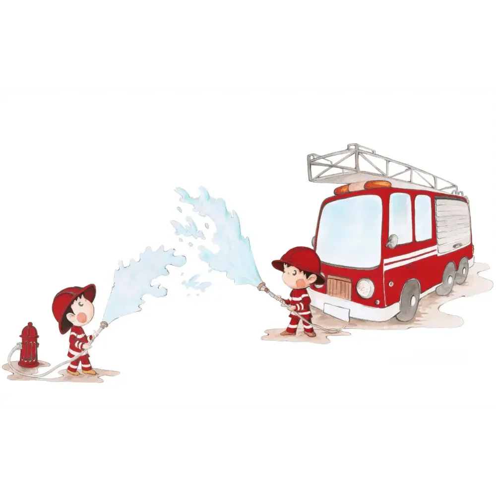 Vinilo Decorativo Infantil BOMBEROS