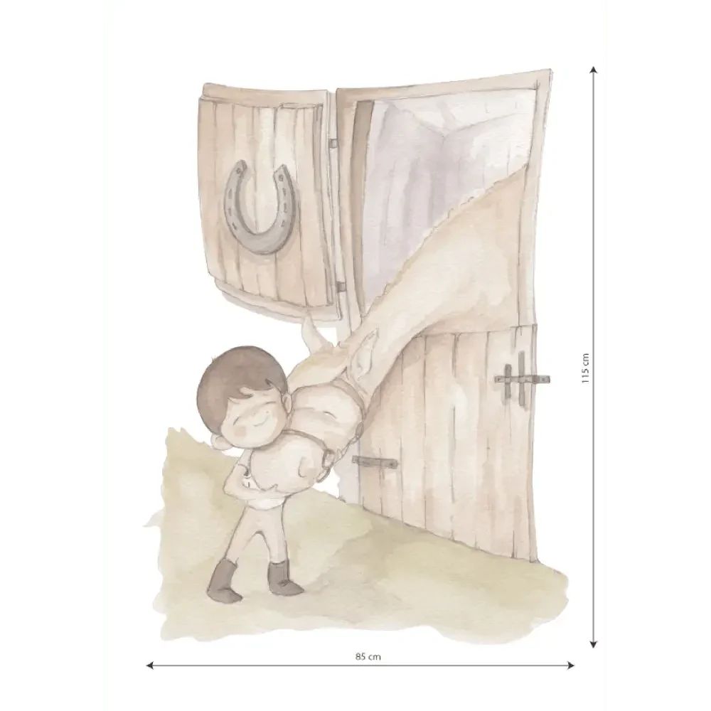 Vinilo Decorativo Infantil Caballos LOVE HORSE BOY