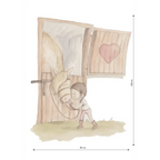 Vinilo Decorativo Infantil Caballos NIÑA AMANTE DE LOS CABALLOS