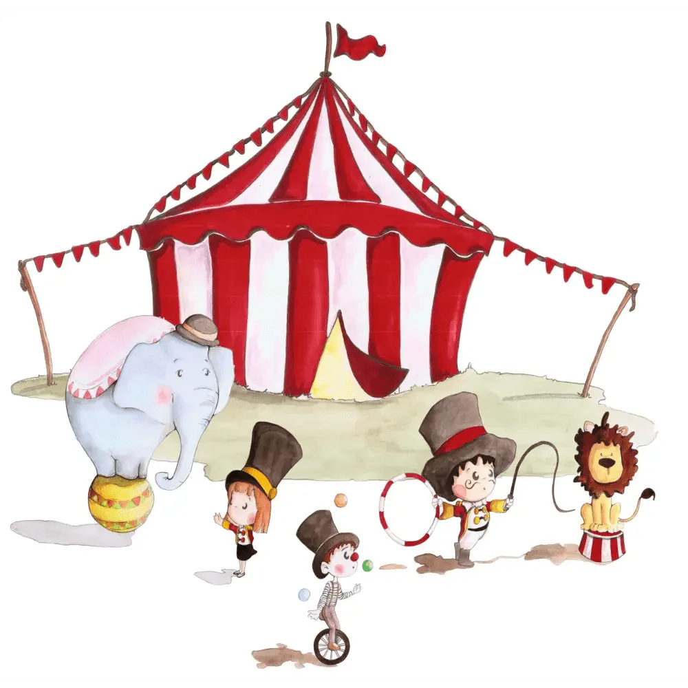 Vinilo Decorativo Infantil Circo XL