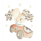 Vinilo Decorativo Infantil COCHE DE CARRERAS