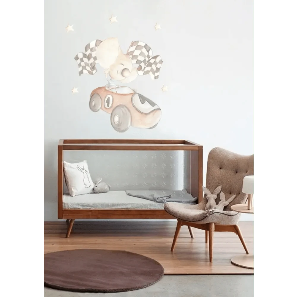 Vinilo Decorativo Infantil COCHE DE CARRERAS