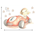 Vinilo Decorativo Infantil Coche FAST CAR - SUEÑOS DE CIGUEÑA