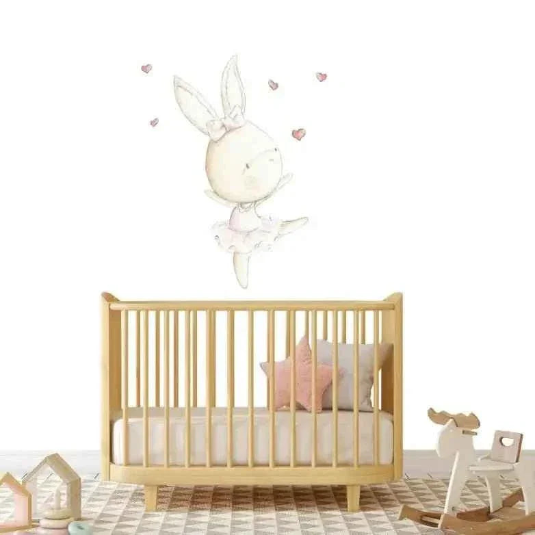 Vinilo Decorativo Infantil DANCE RABBIT 01 - SUEÑOS DE CIGÜEÑA