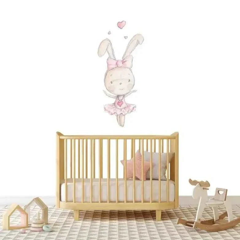 Vinilo Decorativo Infantil DANCE RABBIT 02 - SUEÑOS DE CIGUEÑA