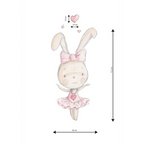 Vinilo Decorativo Infantil DANCE RABBIT 02 - SUEÑOS DE CIGÜEÑA