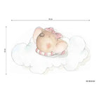 Vinilo Decorativo Infantil Sueños - Dulces Sueños Niña y Sueños de Cigueña