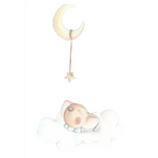 Vinilo Decorativo Infantil Sueños: Dulces Sueños Niño - Sueños de Cigüeña