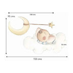 Vinilo Decorativo Infantil Sueños: Dulces Sueños Niño - Sueños de Cigüeña