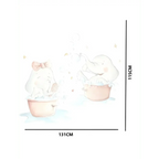 Vinilo Decorativo Infantil ELEFANTITOS AL BAÑO - SUEÑOS DE CIGUEÑA