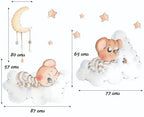 Vinyl decorativo infantil ositos - Sueños entre Nubes