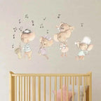 Vinilo Decorativo Infantil Ratitas - Familia de Ratitas para Sueños de Cigüeña