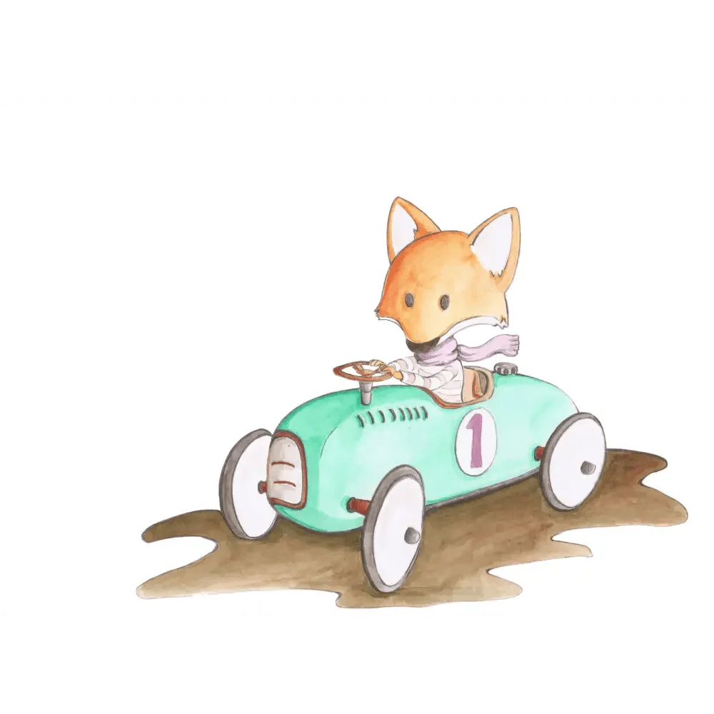 Vinilo Decorativo Infantil FOXY FOX - SUEÑOS DE CIGUEÑA