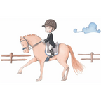 Vinilo Decorativo Infantil Jinete - Perfecto para la Decoración de Habitaciones de Niños