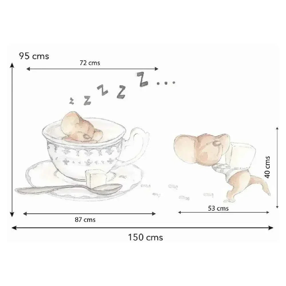 Vinilo Decorativo Infantil LA TACITA - Vinilos Infantiles para Decorar Con Encanto