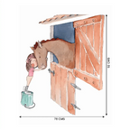 Vinilo Decorativo Infantil Caballo MI GRAN AMIGO para Habitación de Niños