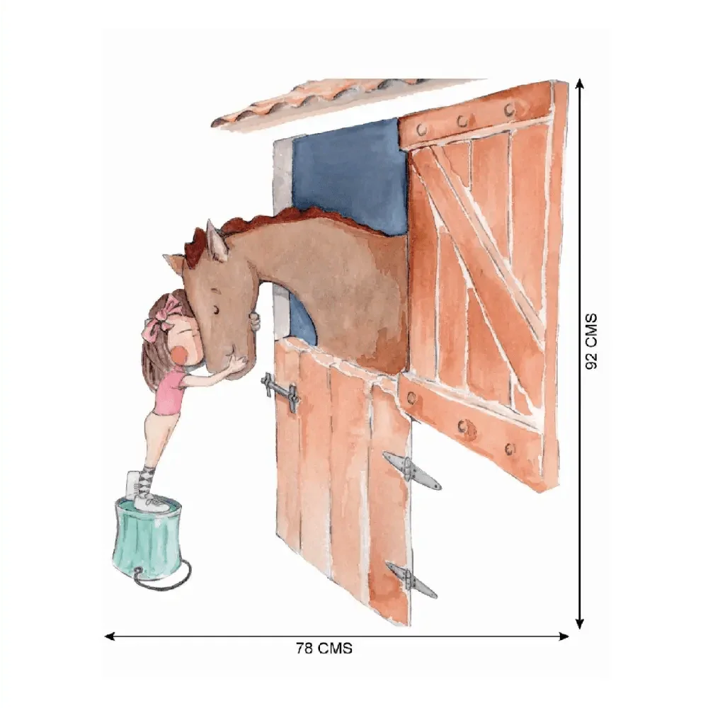 Vinilo Decorativo Infantil Caballo MI GRAN AMIGO para Habitación de Niños