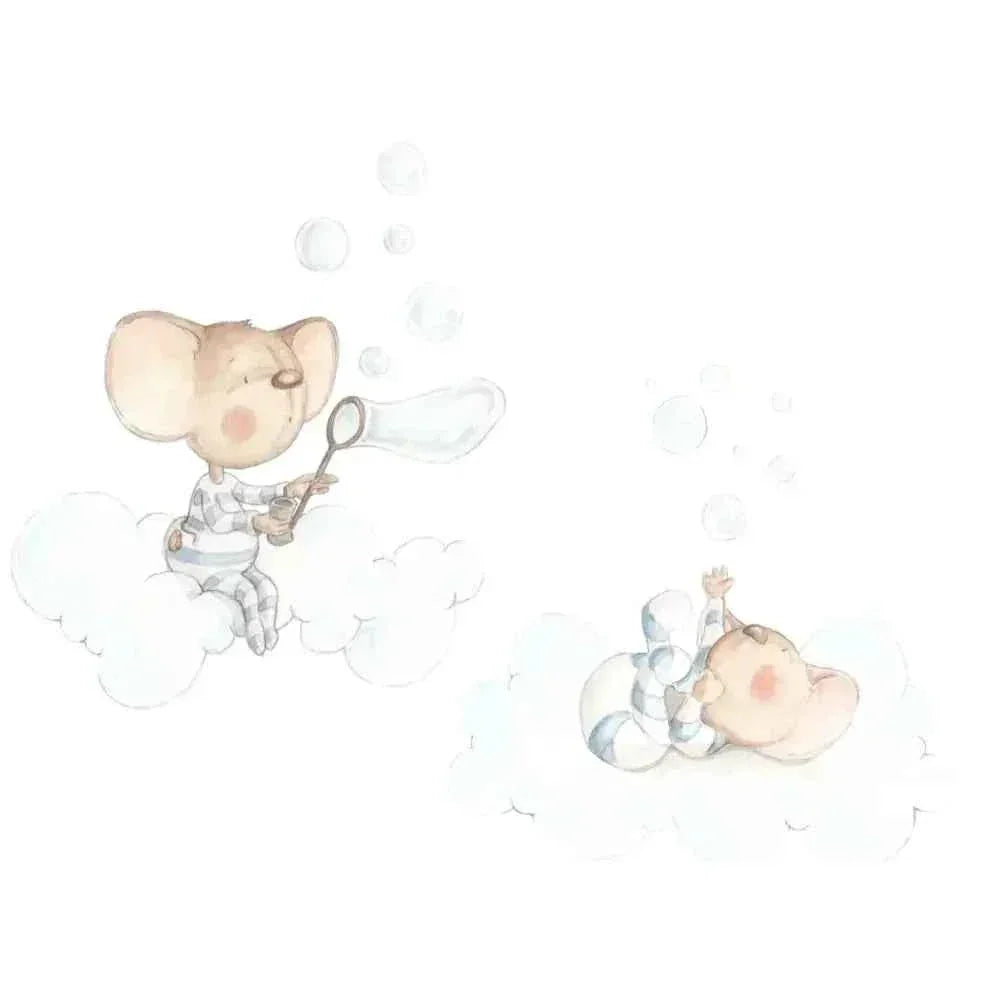 Vinilo Decorativo Infantil MIS POMPITAS DE JABON para Decorar en Casa
