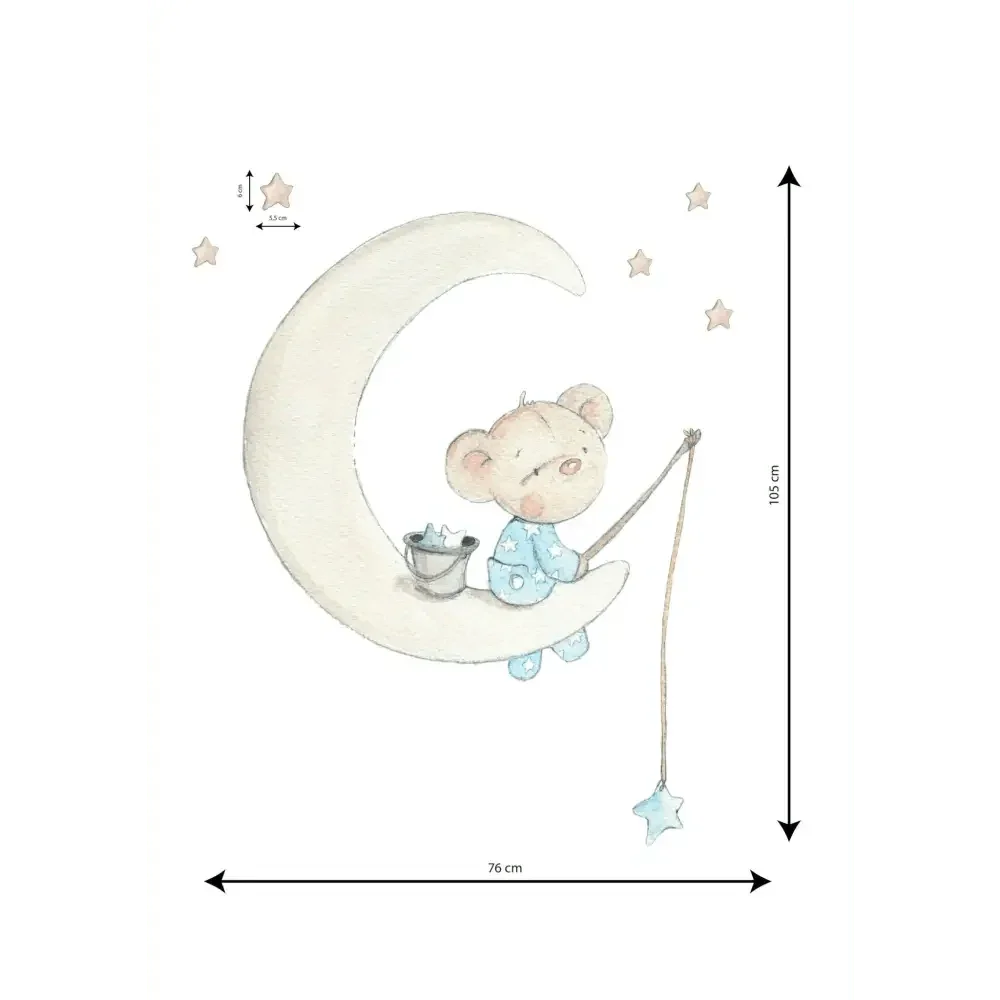 Vinilo Decorativo Infantil EN LA LUNA