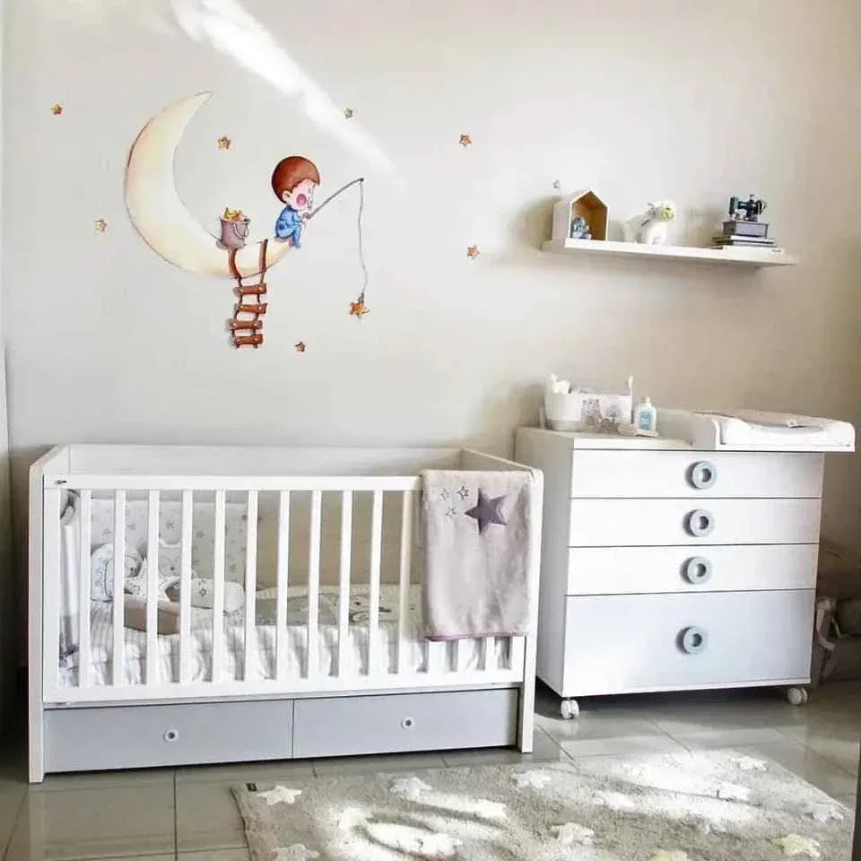 Vinilo Decorativo Infantil FISHING ON THE MOON