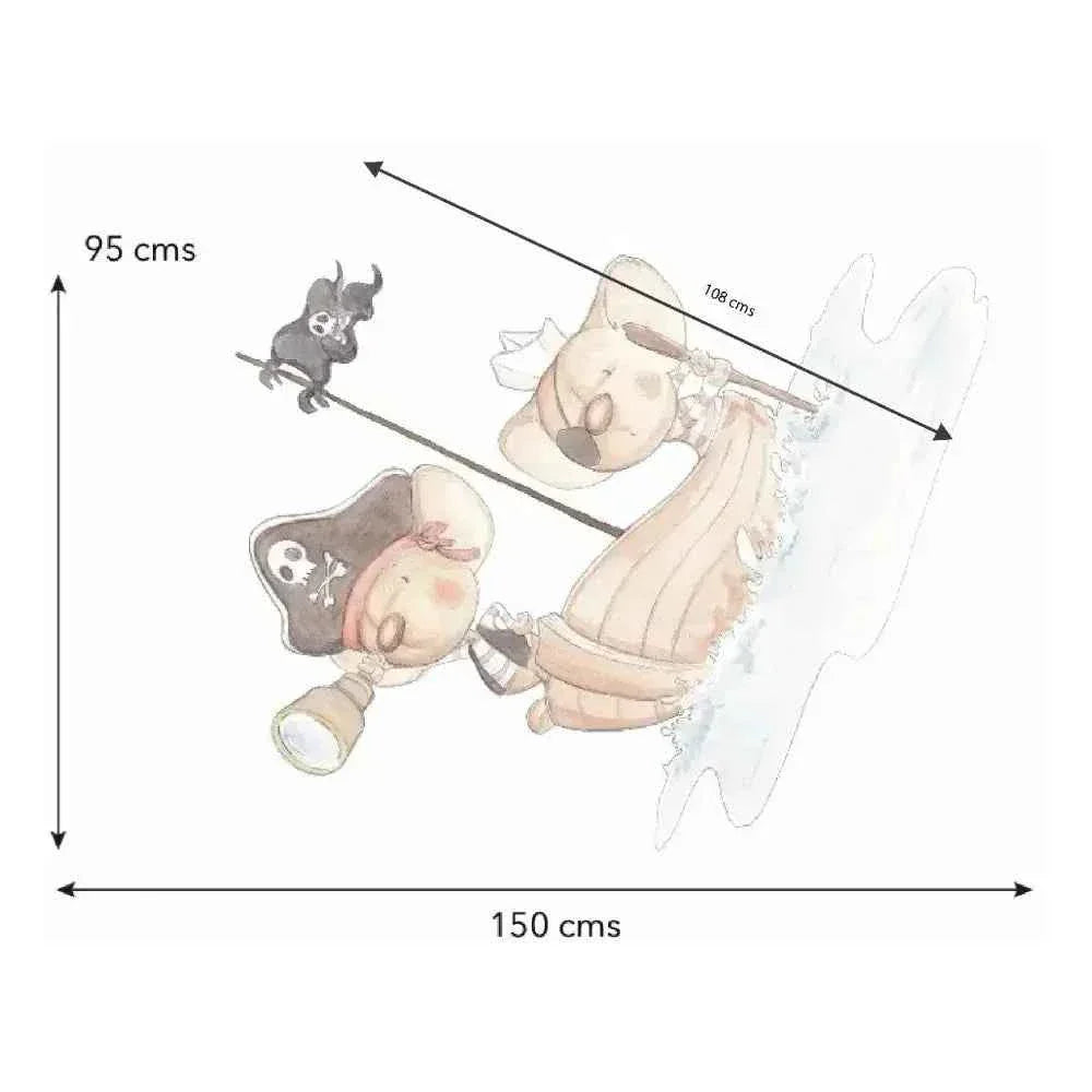 Vinilo Decorativo Infantil PIRATAS