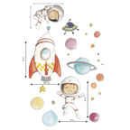 Vinyl Decal Planets for Kids and Astronauts to Decorate Children's Spaces