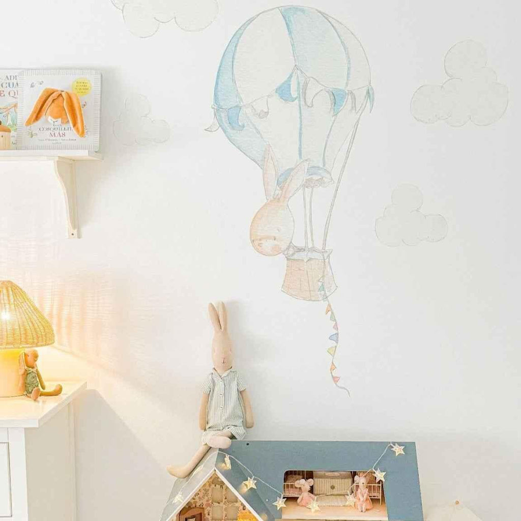 Vinilo Decorativo Infantil CONEJO EN GLOBO
