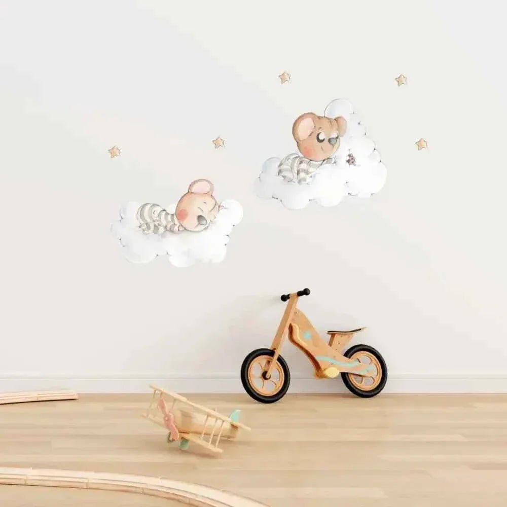 Vinilo Decorativo Infantil SOÑANDO ENTRE NUBES