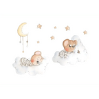 Vinilo Decorativo Infantil SOÑANDO ENTRE NUBES