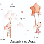 Vinilo Decorativo Infantil Nubes - Vinilos Infantiles para Decorar Habitaciones de Niños