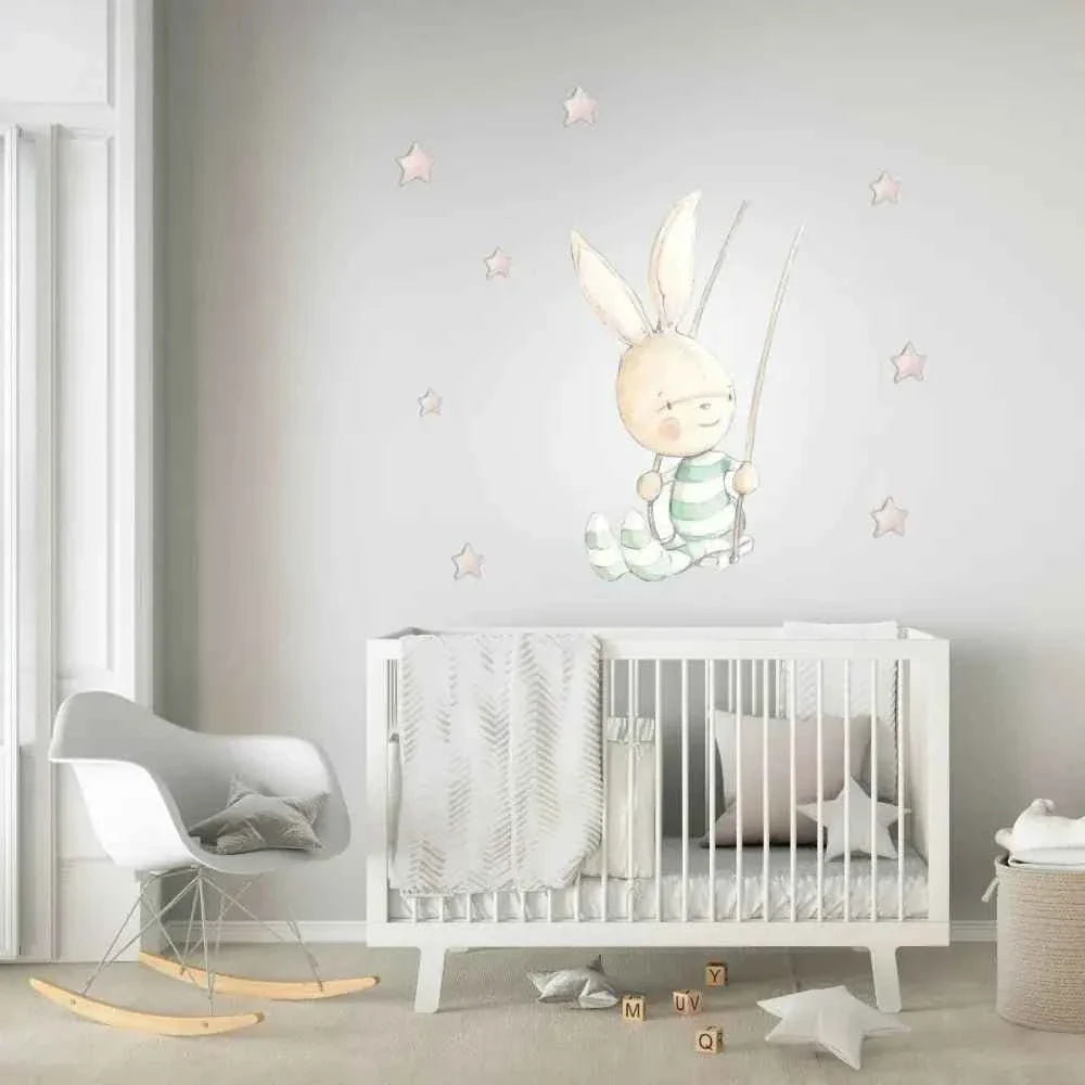 Vinilo Decorativo Infantil SWING RABBIT