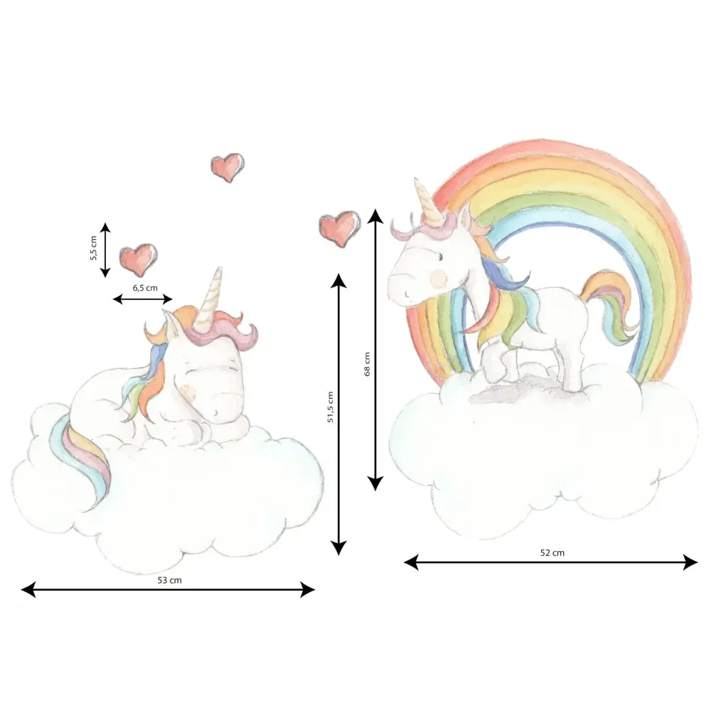 Vinilo Decorativo Infantil TWIN UNICORN