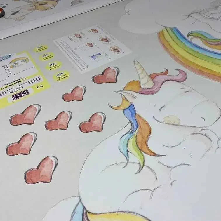 Vinilo Decorativo Infantil TWIN UNICORN