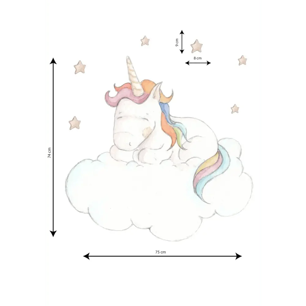 Vinilo Decorativo Infantil UNICORN SLEEPING
