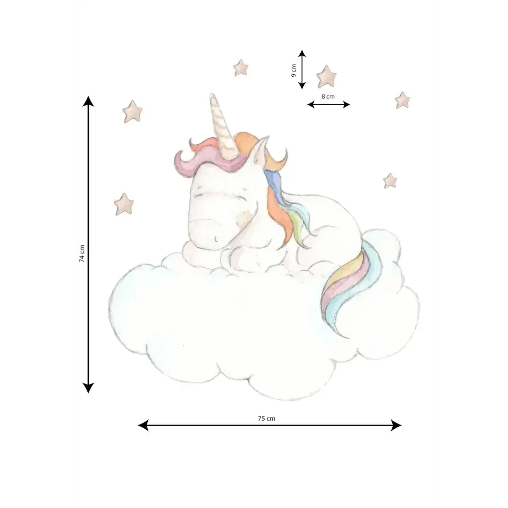 Vinilo Decorativo Infantil UNICORN SLEEPING
