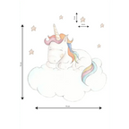 Vinilo Decorativo Infantil UNICORN SLEEPING