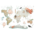 Vinilo Decorativo Infantil World Map XL GLOBOS 220x180cm