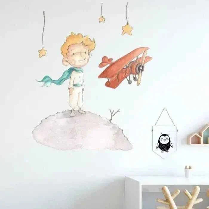 Vinilo Decorativo Principito para Decoración Infantil en Habitaciones de Niños