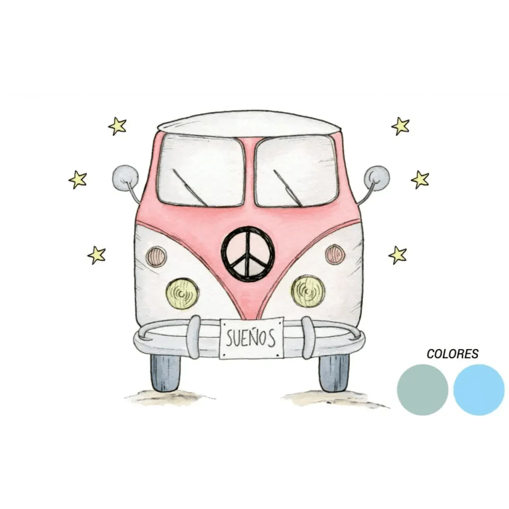 Vinilo Decorativo VAN Roja 95x95cm